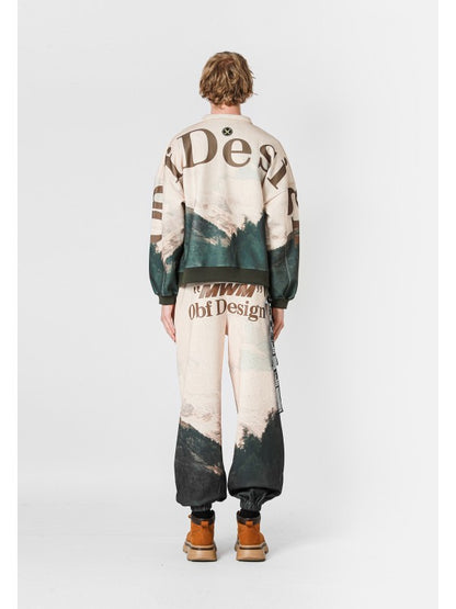 Polo oversize fantasia montagna