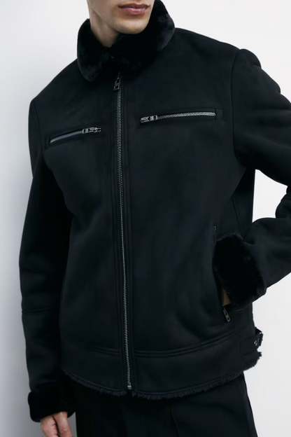 Giubbotto ecomontone a taglio vivo