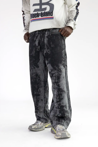 DENIM SPALMATO BORCHIATO