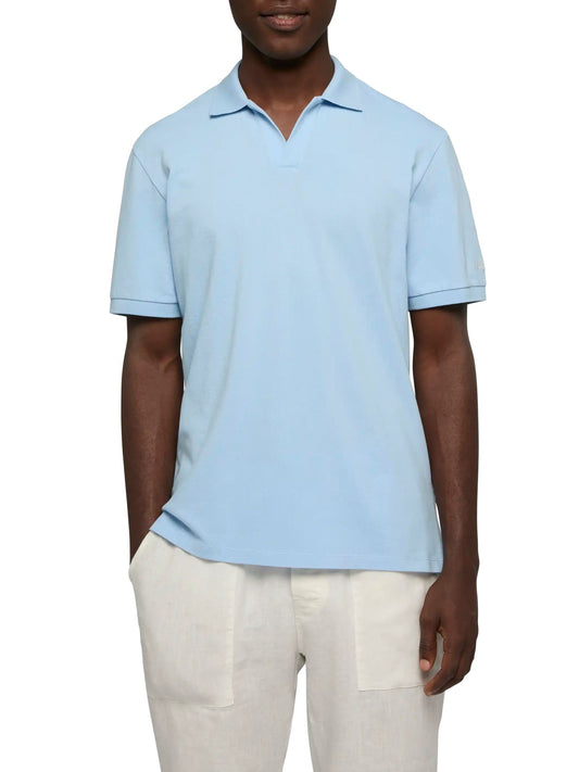 Polo in piquet senza bottoni