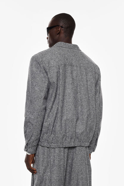 Giacca camicia pied de poulle