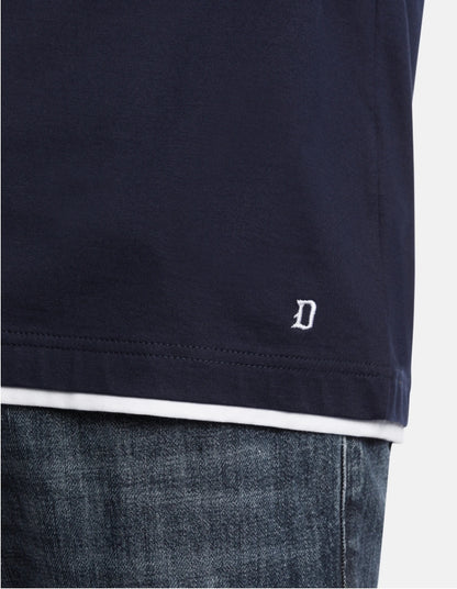 T-SHIRT COTONE CON PROFILI IN CONTRASTO