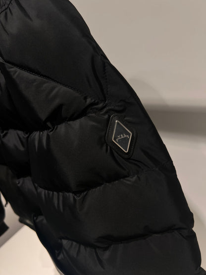 Bomber con marsupio in pelle