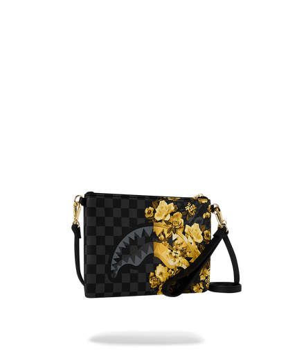 GOLD FLORAL REMIX CROSSBODY POUCHETTE
