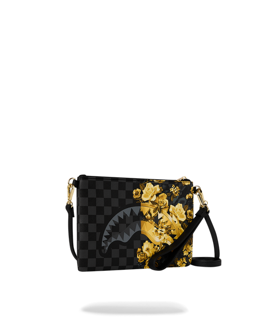 GOLD FLORAL REMIX CROSSBODY POUCHETTE