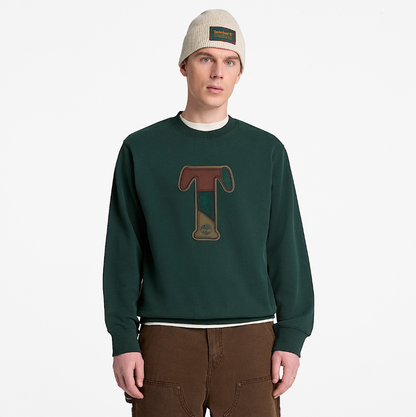 PATCHWORK T Applique BB Crew Sweatshir