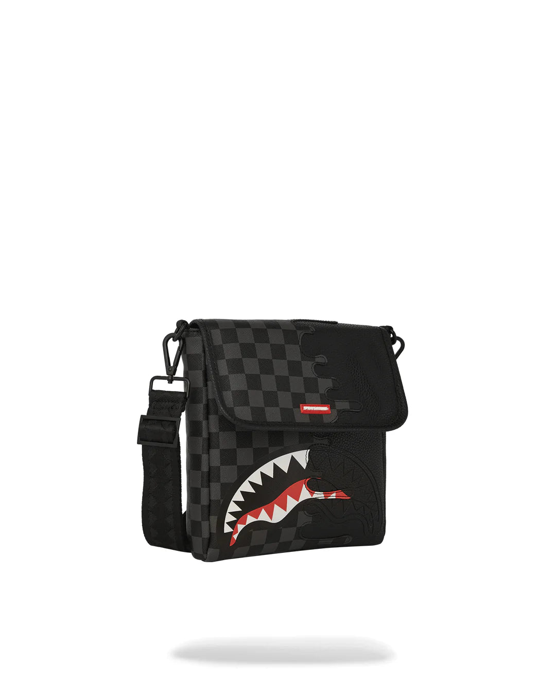 Unfinished Shark Messenger Sling sprayground