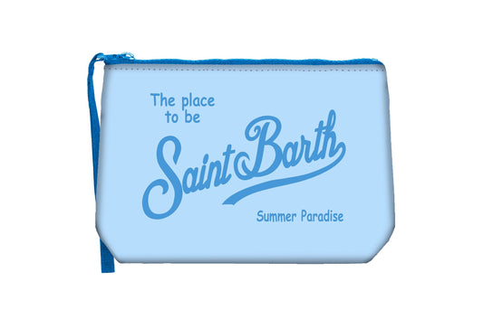 ALINE AZZURRA CON SCRITTA BLU