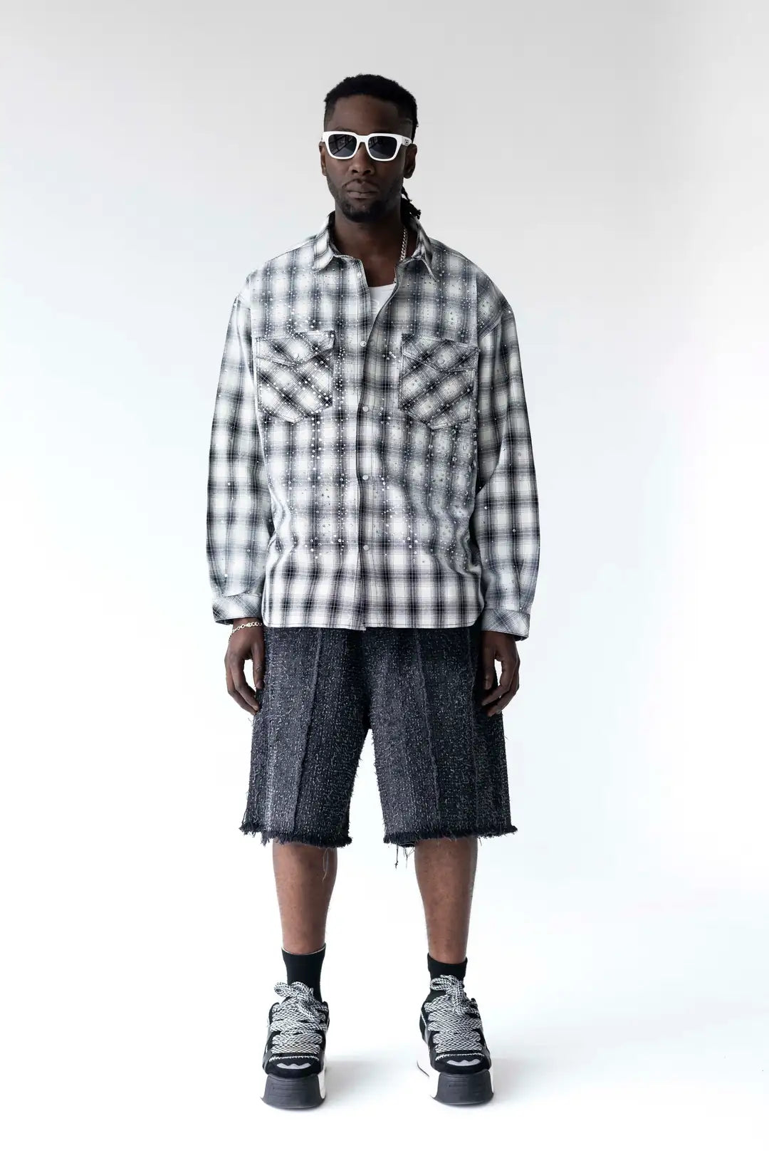 CAMICIA TEXAN CON BRILLANTINI