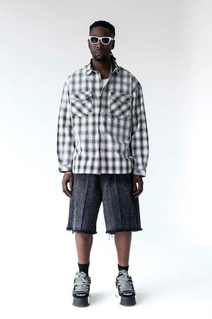 CAMICIA TEXAN CON BRILLANTINI