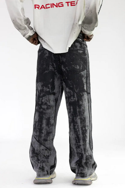 DENIM SPALMATO BORCHIATO