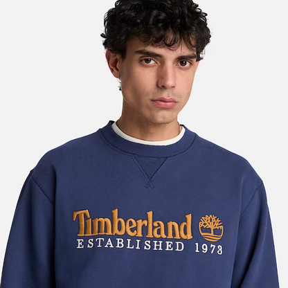 ESTABLISHED 1973 Embroidered Logo BB Crew Sweatshirt NAVAL ACADEMY