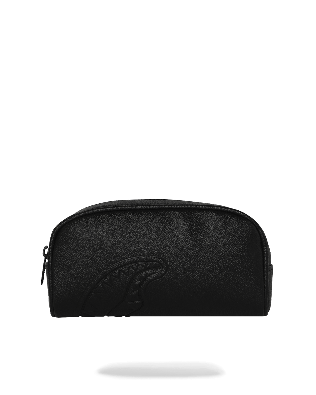 SILVER SIDE DRIP BLACK CHECK PENCIL POUCH