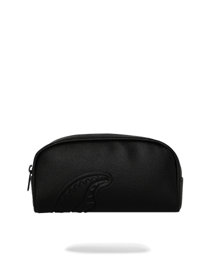 SILVER SIDE DRIP BLACK CHECK PENCIL POUCH
