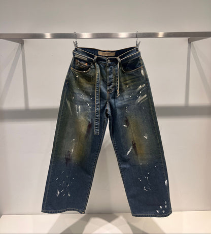 Denim comfort fit con cinturino