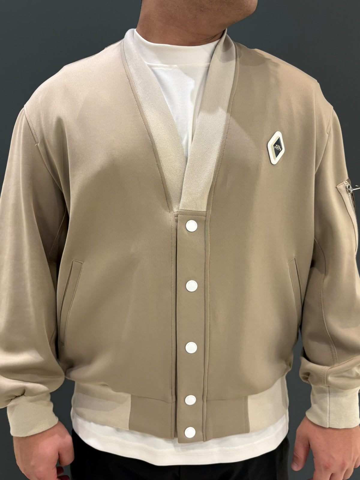CARDIGAN EFFETTO JERSONE